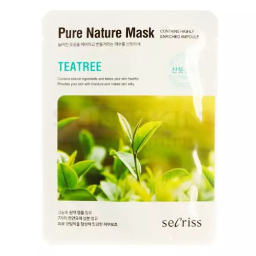 ماسک ورقه ای Secriss مدل درخت چای (Tea Tree) حجم 25 میلی لیتر