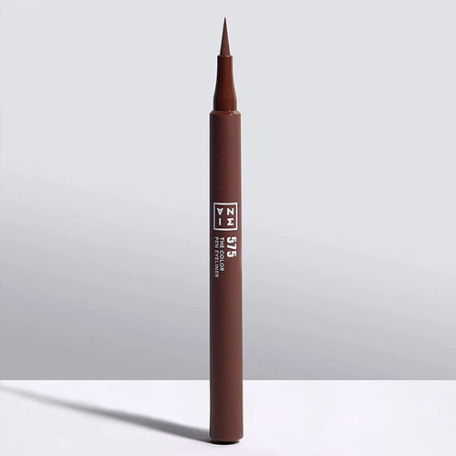 خط چشم ماژیکی24 ساعته 3 اینا (3Ina) مدل ضد آب (Waterproof) رنگ قهوه ای حجم فول سایز