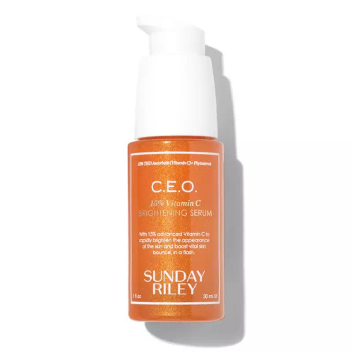 سرم ویتامین C ساندی رایلی (Sunday Riley) مدل روشن کننده پوست (CEO 15% Vitamin C Brightning) حجم 30 میلی لیتر