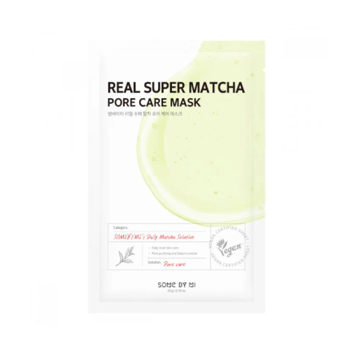 ماسک ورقه ای سوپر ماچا کوچک کننده منافذ سام بای می | Some By Mi Real Super Matcha Pore Care Mask