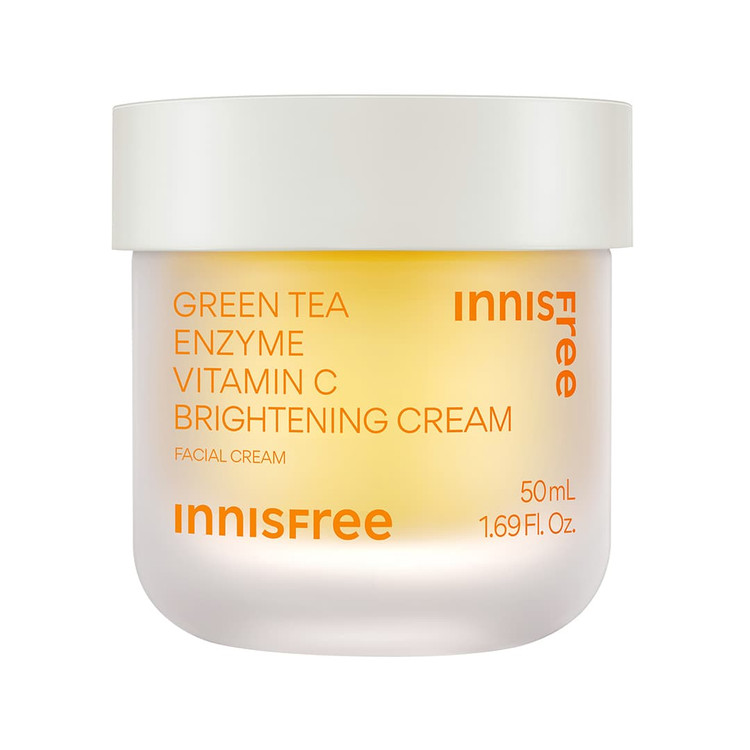 کرم روشن کننده ویتامین سی با آنزیم چای سبز اینیسفری | innisfree Green Tea Enzyme Vitamin C Brightening Cream