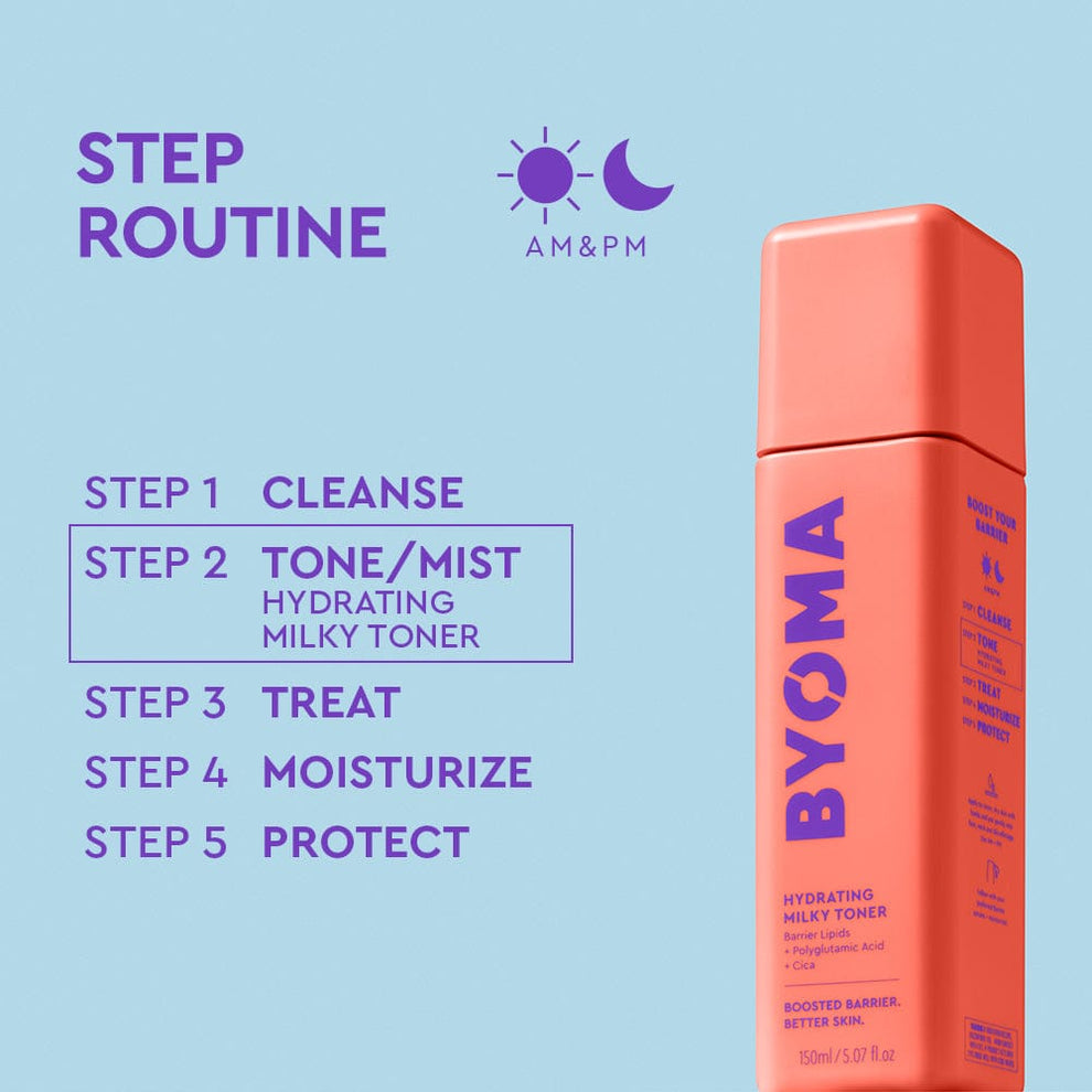 تونر شیری آبرسان و تسکین دهنده بایوما | Byoma Hydrating Milky Toner