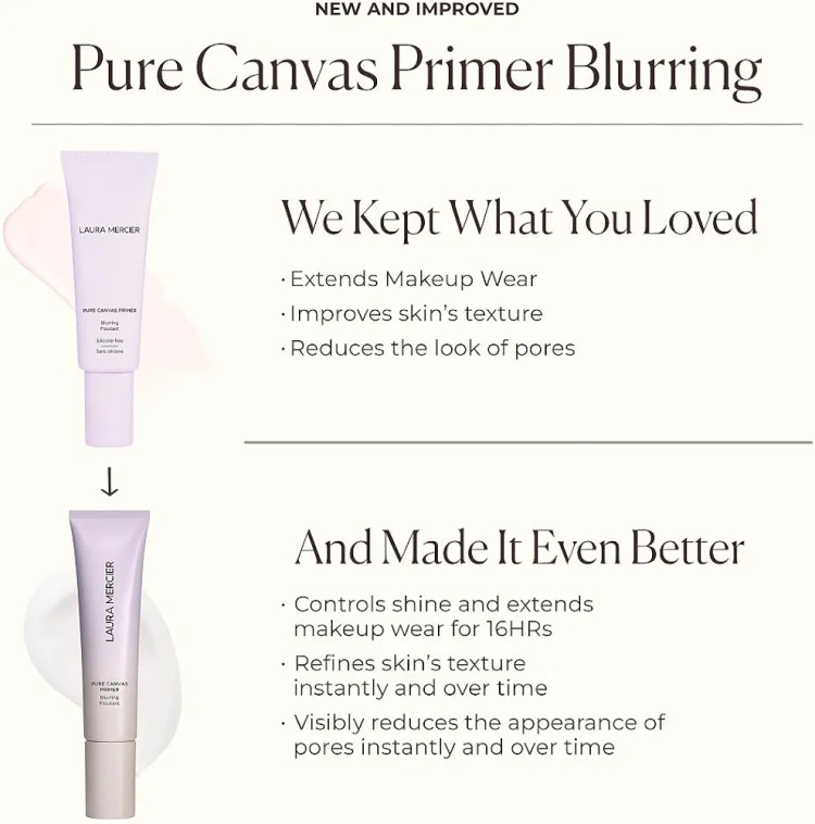 پرایمر منافذ و مات کننده صورت مدل پیور کانواس لورا مرسیه | Laura Mercier Pure Canvas Primer Blurring