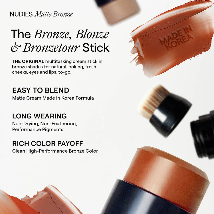 برنزر و رژگونه کرمی مات Nudies نوداستیکس | NUDESTIX Nudies Matte Cream Bronzer