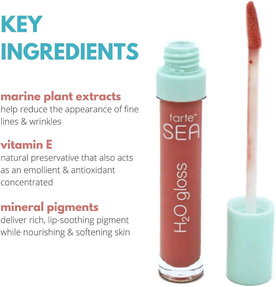 لیپگلاس آبرسان و براق تارت | Tarte Rainforest of the Sea™ H₂O Gloss Lip Gloss